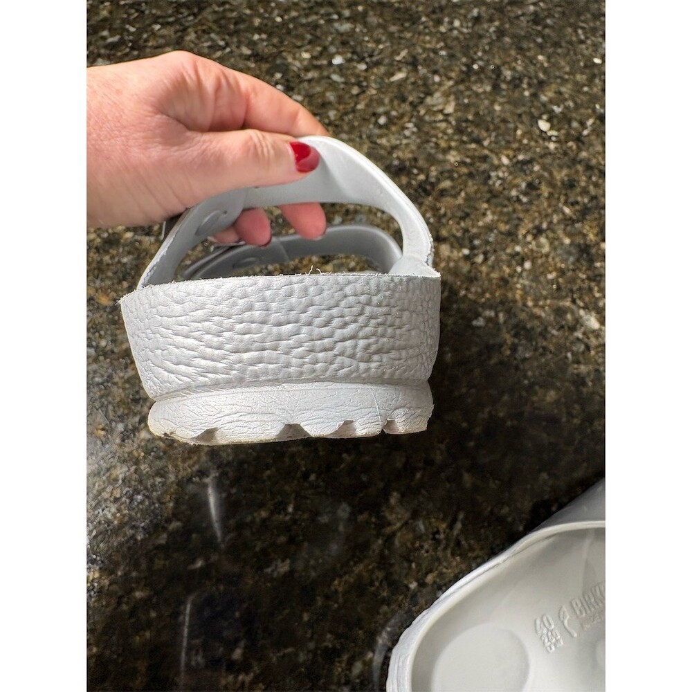Birkenstock Arizona EVA Women's Slide Sandals Silver Metallic EU 40 US 9 - Picture 8 of 13